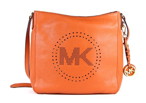 michael kors perforated leather large messenger crossbody bag|Michael Kors Crossbody for sale.